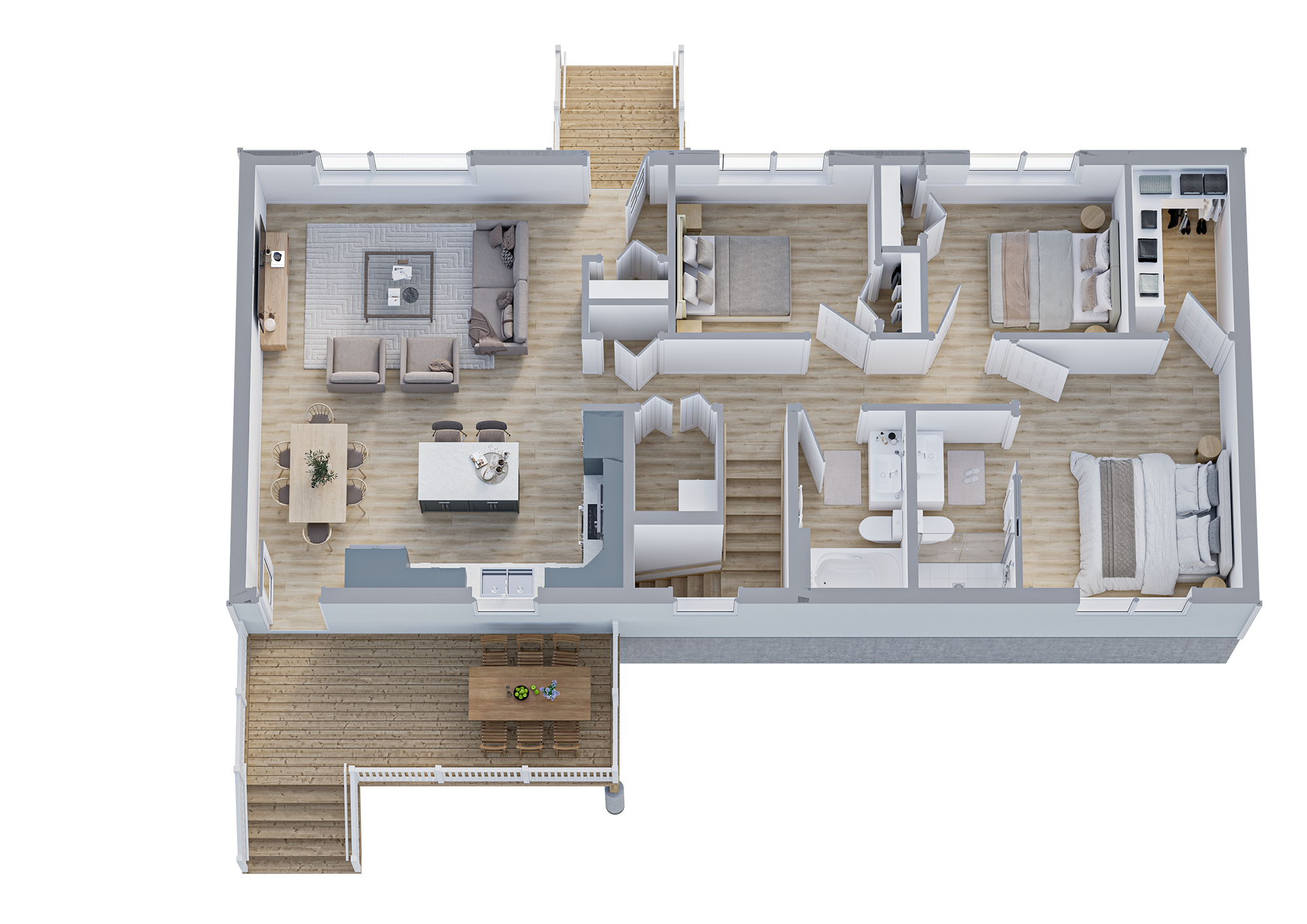 The Gladstone_3B2B_B_3D_Floor Plan