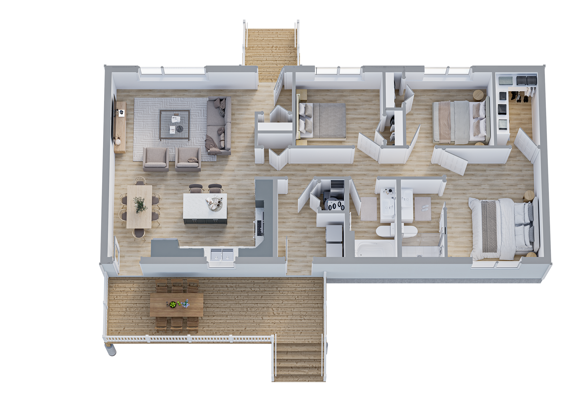 The Gladstone_3B2B_SC_3D_Floor Plan