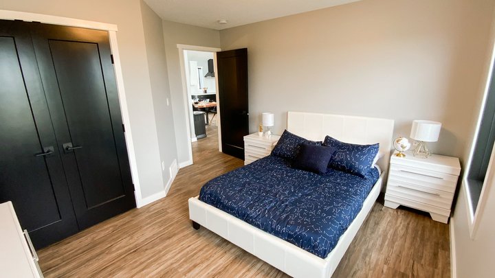 bedroom in a ready to move modular home in alberta.jpg